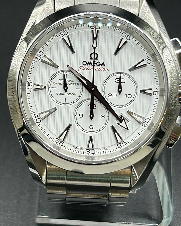 No Reserve - Omega Seamaster Aqua Terra 44MM White Dial Steel Bracelet (231.10.44.50.04.001)