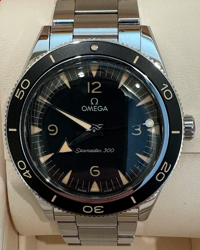 2021 Omega Seamaster 300 41MM Black Dial Steel Bracelet (234.30.41.21.01.001)