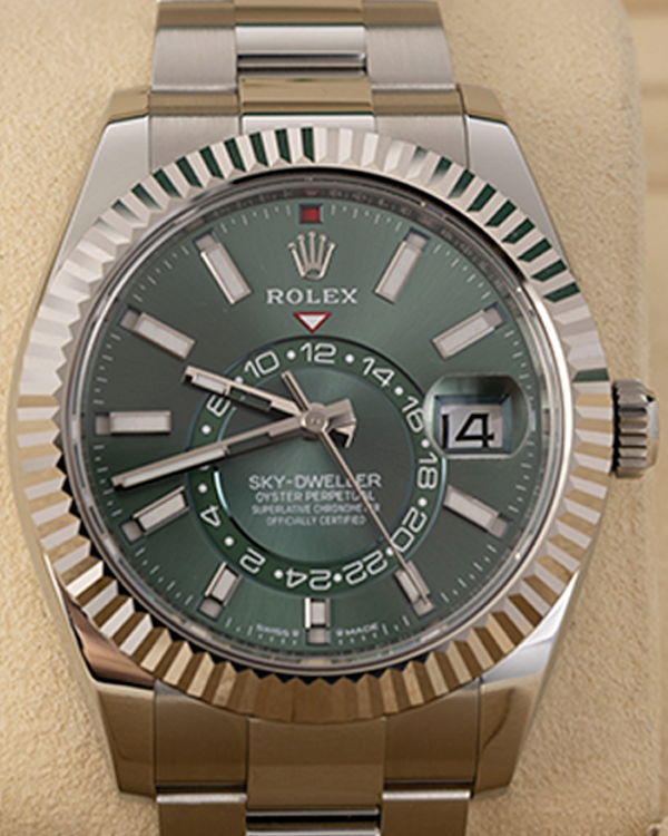 2023 Rolex Sky-Dweller 42MM Mint Green Dial Oyster Bracelet (336934)