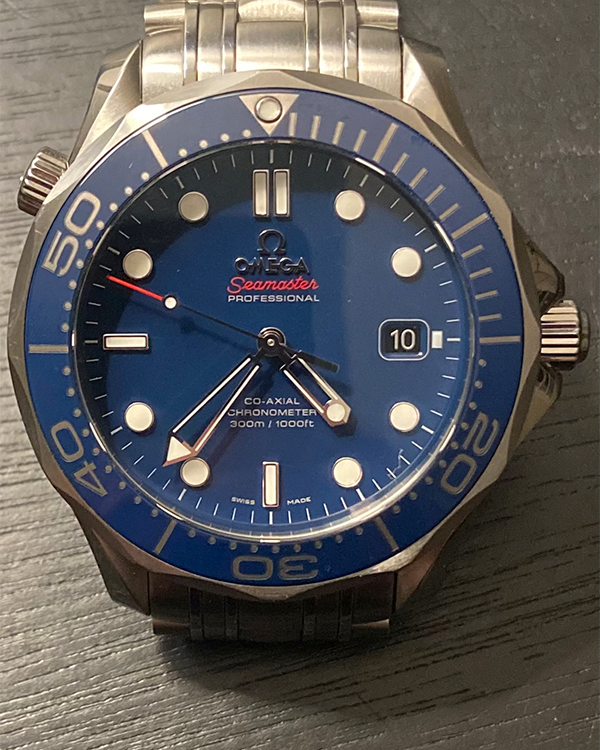 2019 Omega Seamaster Diver 300M 41MM Blue Dial Steel Bracelet (212.30.41.20.03.001)