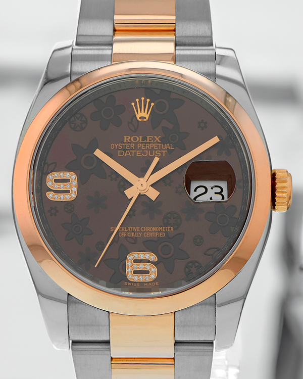 Rolex Datejust 36MM Brown Dial Two-Tone Oyster Bracelet (116201)