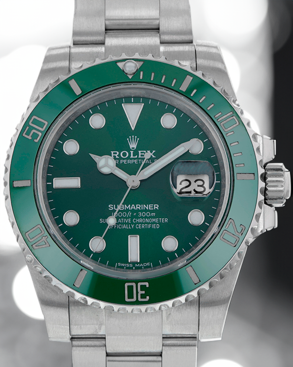 Rolex Submariner Date "Hulk" 40MM Green Dial Steel Oyster Bracelet (116610LV)