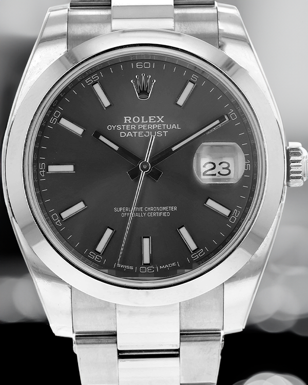 Rolex Datejust 41MM Grey Dial Steel Bracelet (126300)