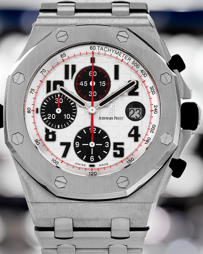 Audemars Piguet Royal Oak Offshore Chronograph "Panda" 42MM White Dial Steel Bracelet (26170ST.OO.1000ST.01)