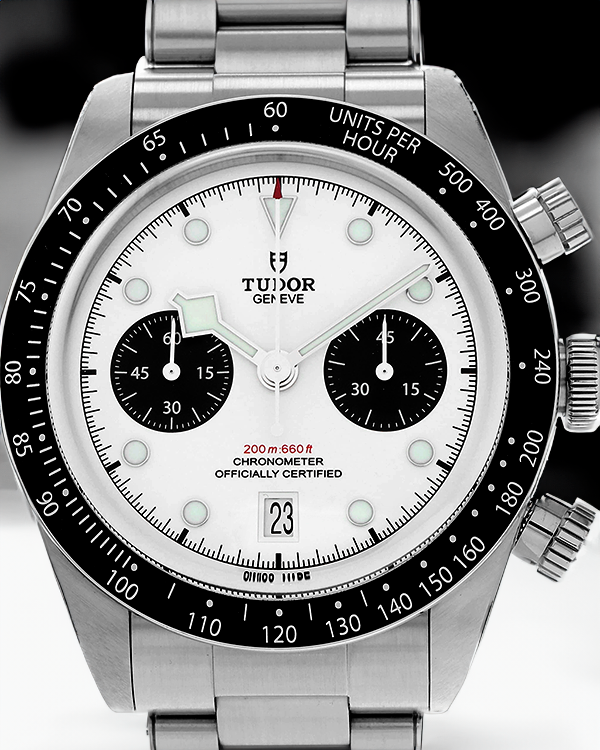 2021 Tudor Black Bay Chrono "Panda" 41MM Steel White Dial Bracelet (79360N)