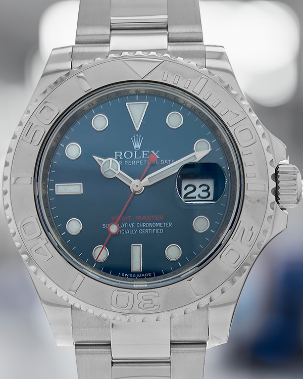 2015 Rolex Yacht-Master 40MM Blue Dial Steel Bracelet (116622)