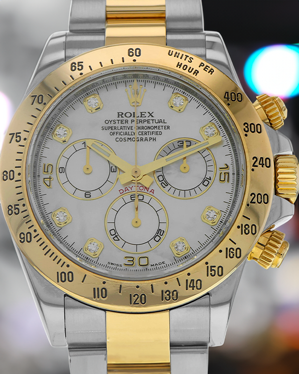 2012 Rolex Cosmograph Daytona 40MM Mother of Pearl Dial Two-Tone Oyster Bracelet (116523)