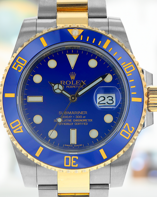 2013 Rolex Submariner Date "Bluesy" 40MM Blue Dial Two-Tone Bracelet (16613)