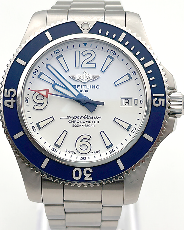 No Reserve - 2021 Breitling Superocean 42 Steel White Dial (A17366)