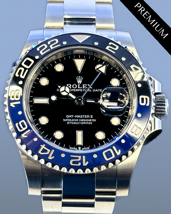 2024 Rolex GMT-Master II "Batman" 40MM Black Dial Oyster Bracelet (126710BLNR)