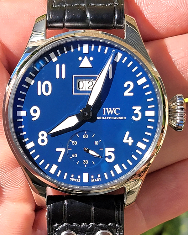 2019 IWC Schaffhausen Pilot Big Limited Edition 46.2MM Blue Dial Leather Strap (IW510503)