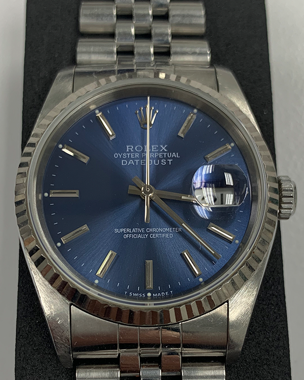 Rolex Datejust 36MM Blue Dial Jubilee Bracelet (16234)