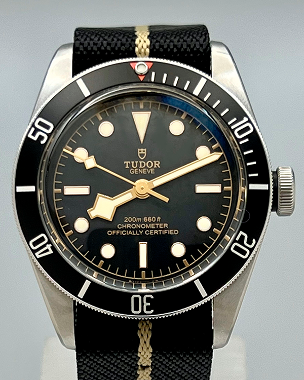 No Reserve - 2018 Tudor Black Bay 41MM Black Dial Textile Strap (79230N)