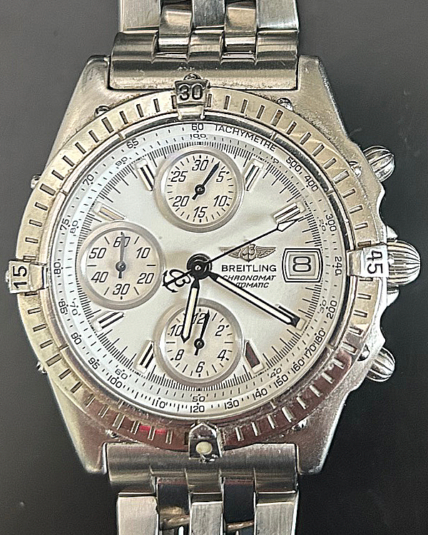 Breitling BTA4436010-BB71SS Chronomat Blackbird Display analogico svizzero automatico argento orologio