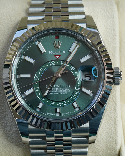 2023 Rolex Sky-Dweller 42MM Green Dial Jubilee Bracelet (336934)