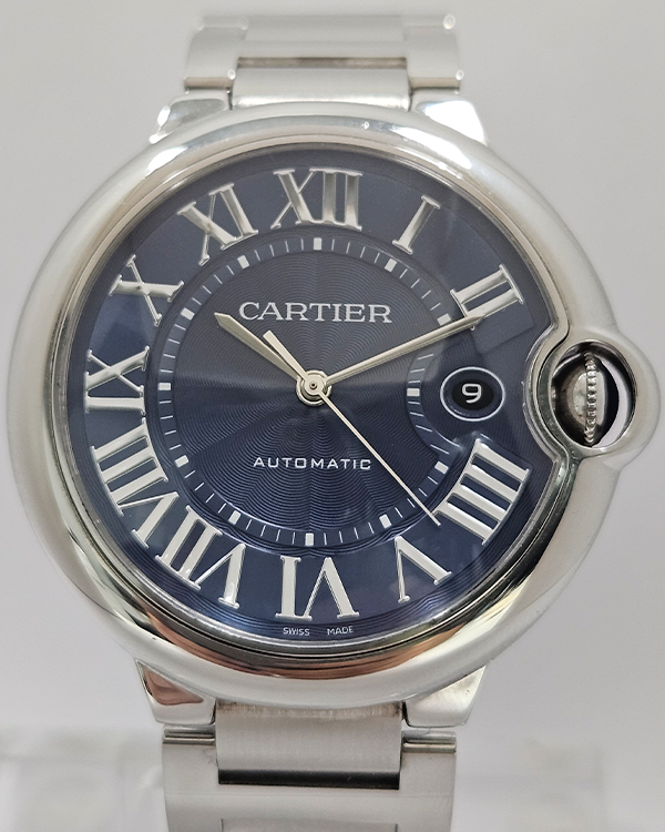 2014 Cartier Ballon Blue 42MM Blue Dial Steel Bracelet (WSBB0027)