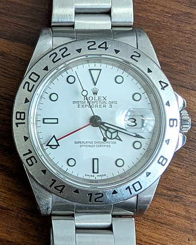 Rolex Explorer II "Polar" 40MM White Dial Oyster Bracelet (16570)