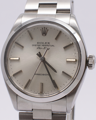 Rolex Air-King 34MM Silver Dial Oyster Bracelet (5500)