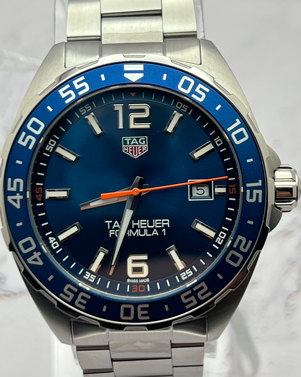 2022 TAG Heuer Formula 1 Quartz 43MM Blue Dial Steel Bracelet (WAZ1010.BA0842)