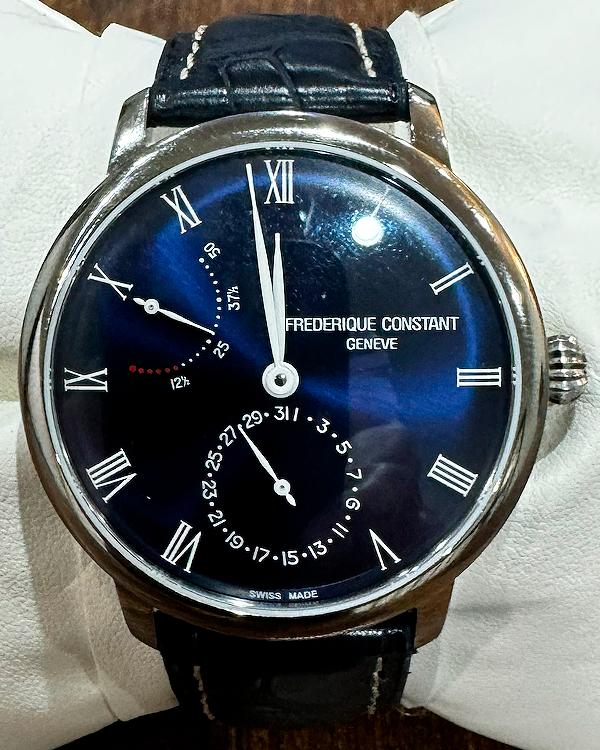 2024 Frederique Constant Manufacture Slimline 40MM Blue Dial Leather Strap (FC-723NR3S6)