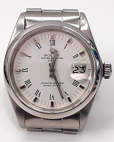 Rolex Oyster Perpetual Date 34MM White Dial Steel Bracelet (1500)