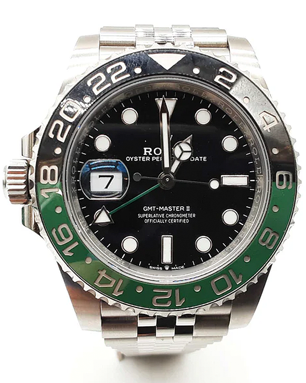 Rolex GMT-Master II "Sprite" 40MM Black Dial Jubilee Bracelet (126720VTNR)