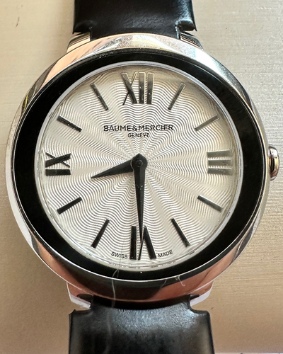 Baume & Mercier Promesse 30MM Quartz Silver Dial Leather Strap (M0A10185)