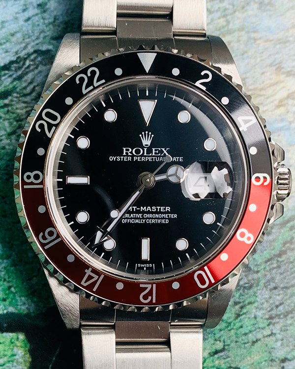 1999 Rolex GMT-Master "Coke" 40MM Black Dial Oyster Bracelet (16700)