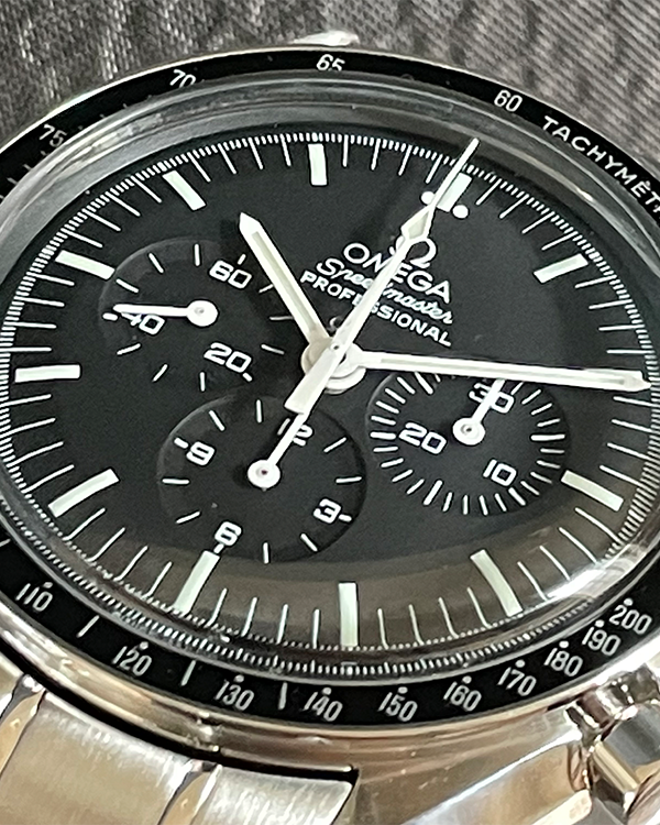 Omega Speedmaster Professional Moonwatch 42MM Black Dial Steel Bracele ...