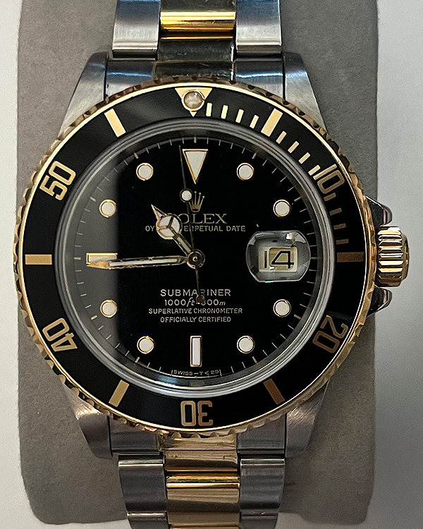 Rolex Submariner Date 40MM Black Dial Two-Tone Oyster Bracelet (16803)