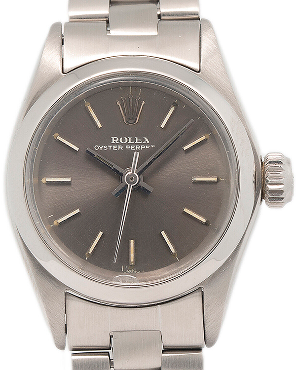 Rolex Oyster Perpetual 24MM Grey Dial Oystersteel Bracelet (6618)