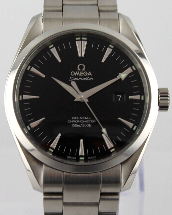 2002 Omega Seamaster Aqua Terra 42.2MM Black Dial Steel Bracelet (2502.50.00)