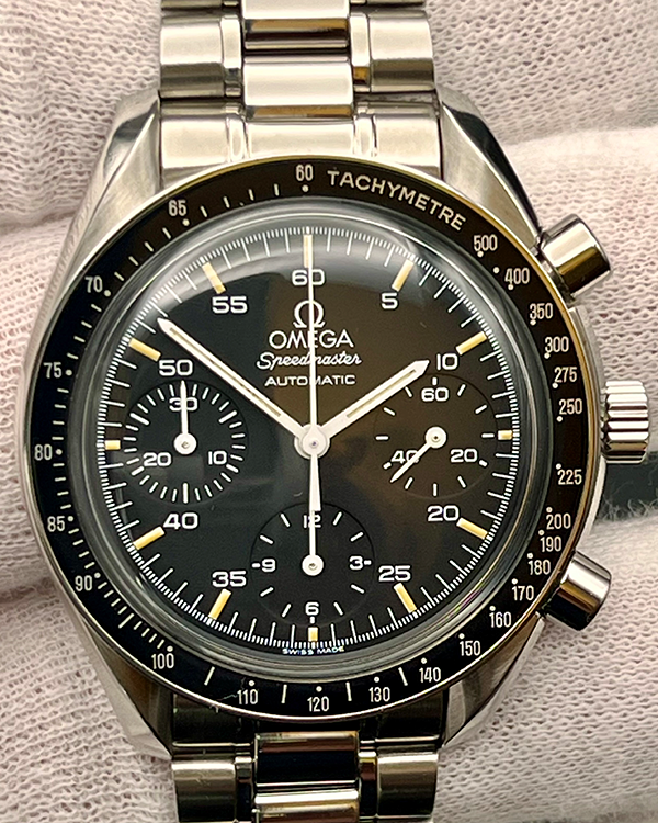 Omega Speedmaster Reduced 39MM Black Dial Steel Bracelet (3510.50.00)