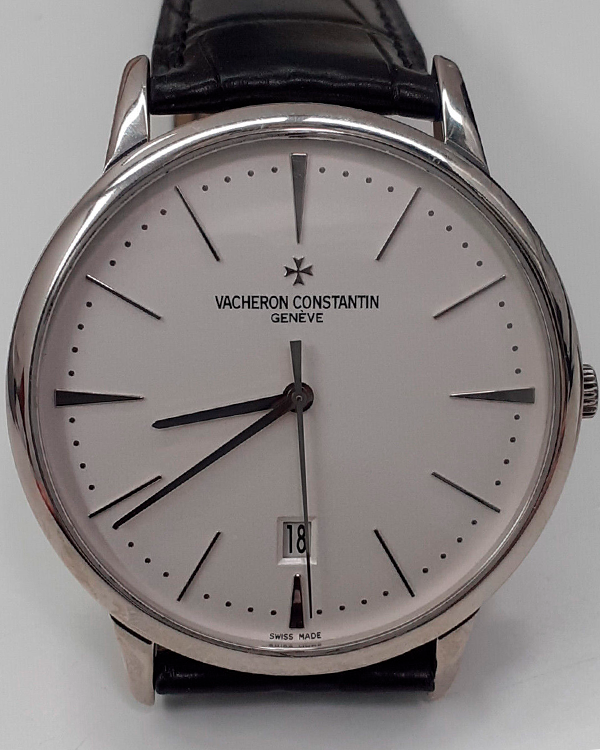 Vacheron Constantin Patrimony 40MM Silver Dial Leather Strap (85180-1)