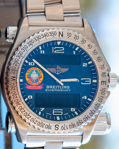 Breitling Emergency Orbiter 3 Limited Edtion 43MM Quartz Blue Dial Titanium Bracelet (E56321)