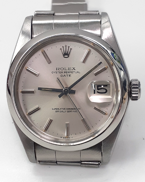 Rolex Oyster Perpetual Date 34MM Silver Dial Oyster Bracelet (1500)