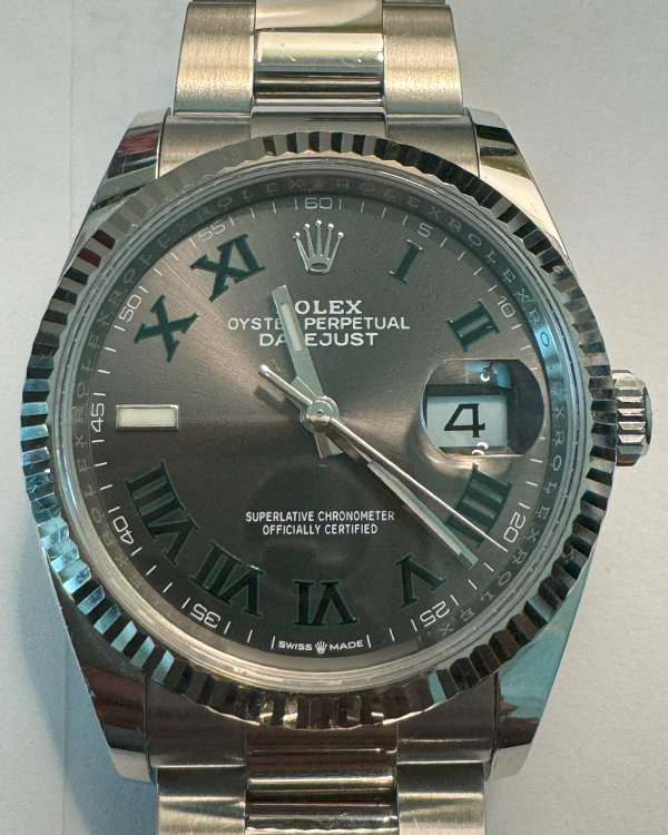 2021 Rolex Datejust "Wimbledon" 36MM Slate Dial Oyster Bracelet (126234)