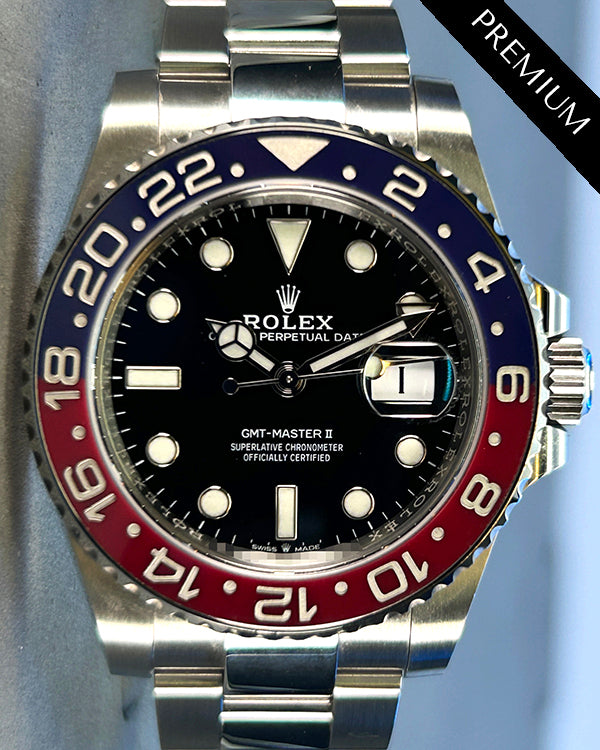 2022 Rolex GMT-Master II "Pepsi" 40MM Black Dial Oyster Bracelet (126710BLRO)