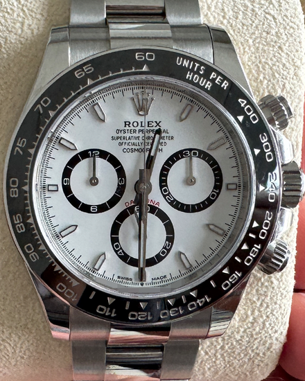 2024 Rolex Cosmograph Daytona "Panda" 40MM White Dial Oyster Bracelet (126500LN)