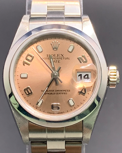 2004 Rolex Oyster Perpetual Lady Date 26MM Pink Dial Oyster Bracelet (79160)