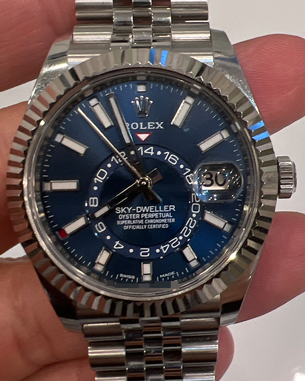 2022 Rolex Sky-Dweller 42MM Blue Dial Jubilee Bracelet (326934)