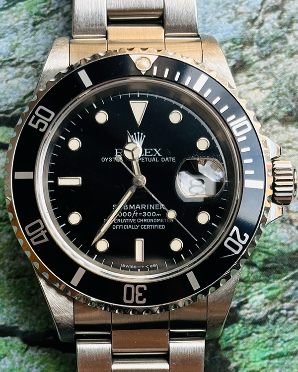 Rolex Submariner Date 40MM Black Dial Oyster Bracelet (16610)