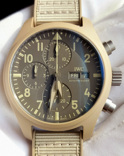 2024 IWC Schaffhausen Pilot Top Gun "Mojave Desert" 41.9MM Brown Dial Textile/Rubber Strap (IW389402)