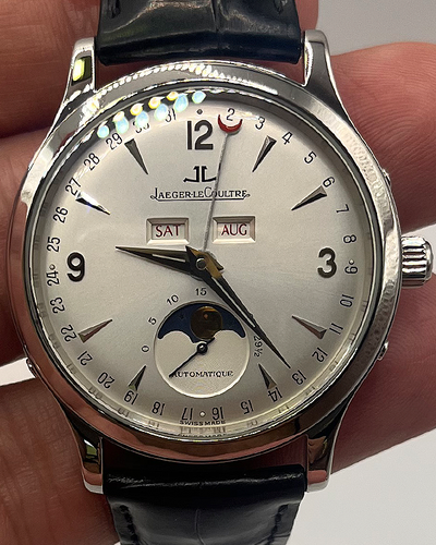 Jaeger-LeCoultre Master Control Calendar 37MM Silver Dial Leather Strap (140.8.98.S)