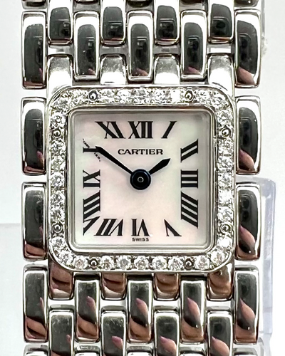 Cartier Panthère De Cartier 21MM Quartz Mother of Pearl Dial Steel Bracelet (2420)