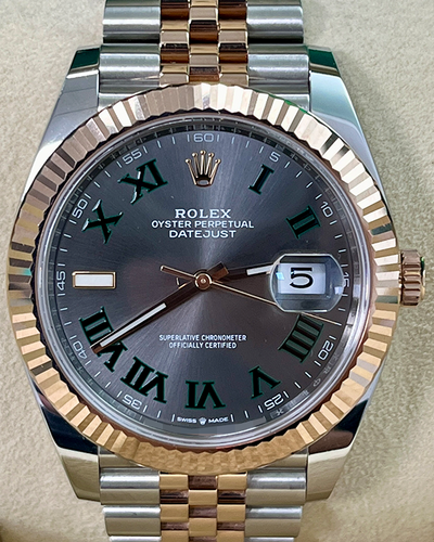 2021 Rolex Datejust "Wimbledon" 41MM Slate Dial Two-Tone Jubilee Bracelet (126331)