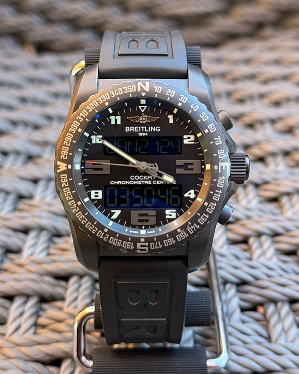Breitling Cockpit B50 46MM Black Dial Rubber Strap (VB5010) – Grailzee