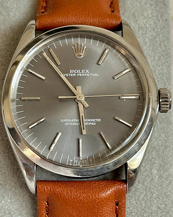 Rolex Oyster Perpetual 34MM Steel Case Grey Dial (1002)