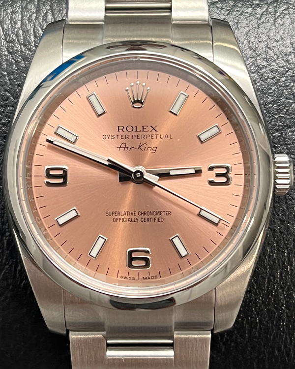 Rolex Air King Steel Salmon Dial (114200)