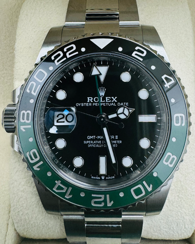 2024 Rolex GMT-Master II "Sprite" 40MM Black Dial Oyster Bracelet (126720VTNR)